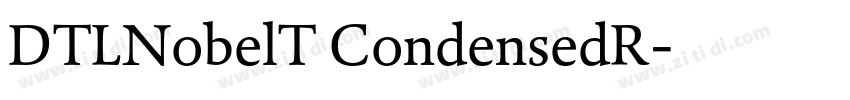 DTLNobelT CondensedR字体转换